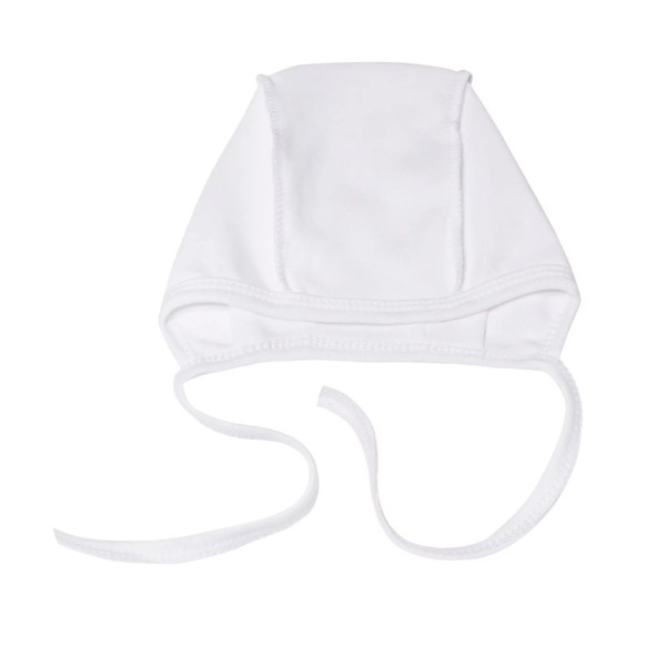 Шапочка-чепчик для малыша 36-38 см цвет: экрю 1529-02