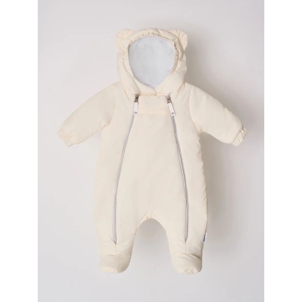 Комбинезон демисезонный 68 см "Дарси" цвет: молочный 1151