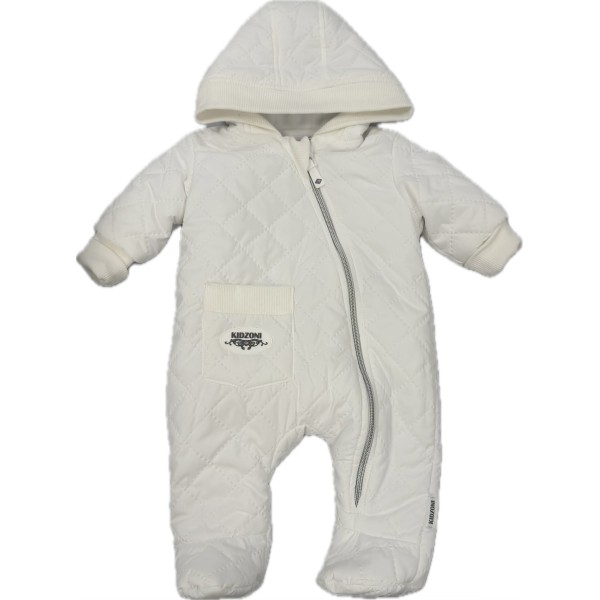 Комбинезон стеганный " Тоторо" 68 см цвет: белый 220-093-202-001