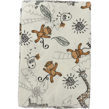 Детская фланелевая пеленка Sofi 80 х 100 см. "Зверята " 22086