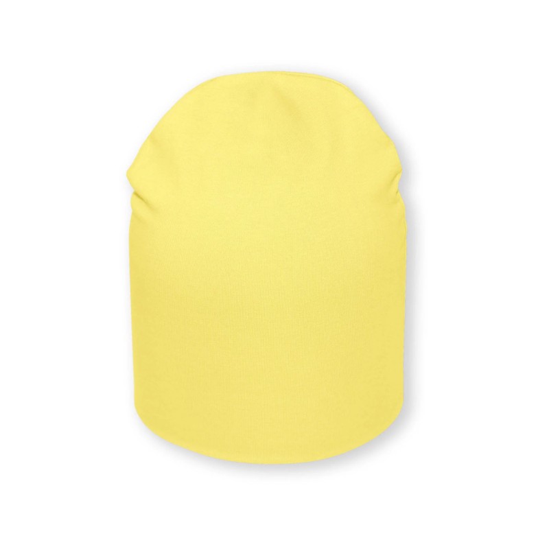 Шапочка из кулирки 38-40 см цвет: банановый 1534-113