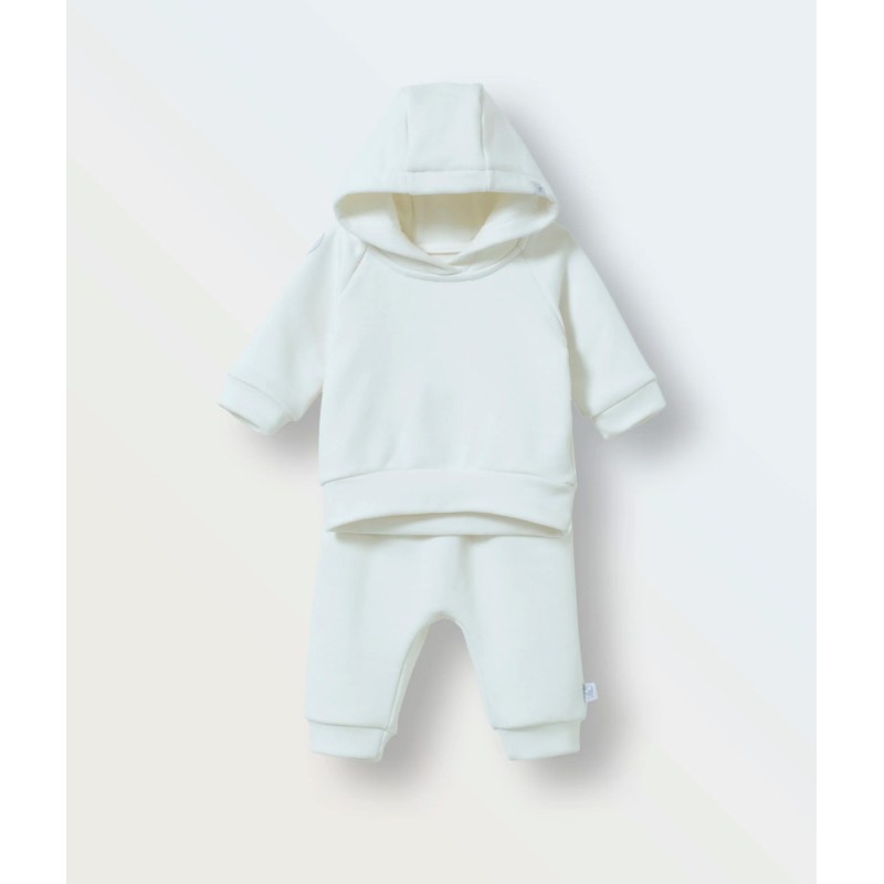 Комплект детский худи+ штаны-джоггеры 74 см цвет: экрю 1552-02