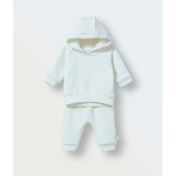 Комплект детский худи+ штаны-джоггеры 68 см цвет: экрю 1552-02