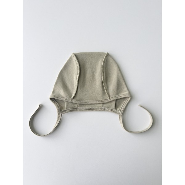 Шапочка-чепчик для малыша 36-38 см цвет: теплый хаки 1529-112