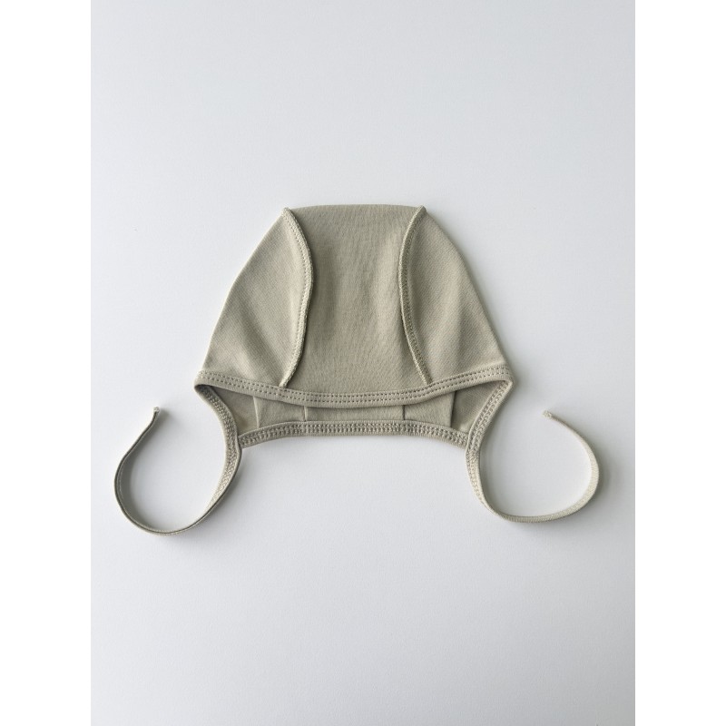 Шапочка-чепчик для малыша 36-38 см цвет: теплый хаки 1529-112