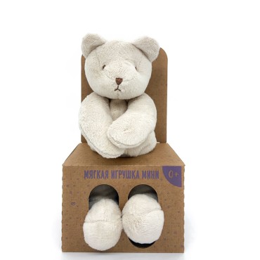 Мягкая мини-игрушка "Мишка" Drema цвет: молочный 805