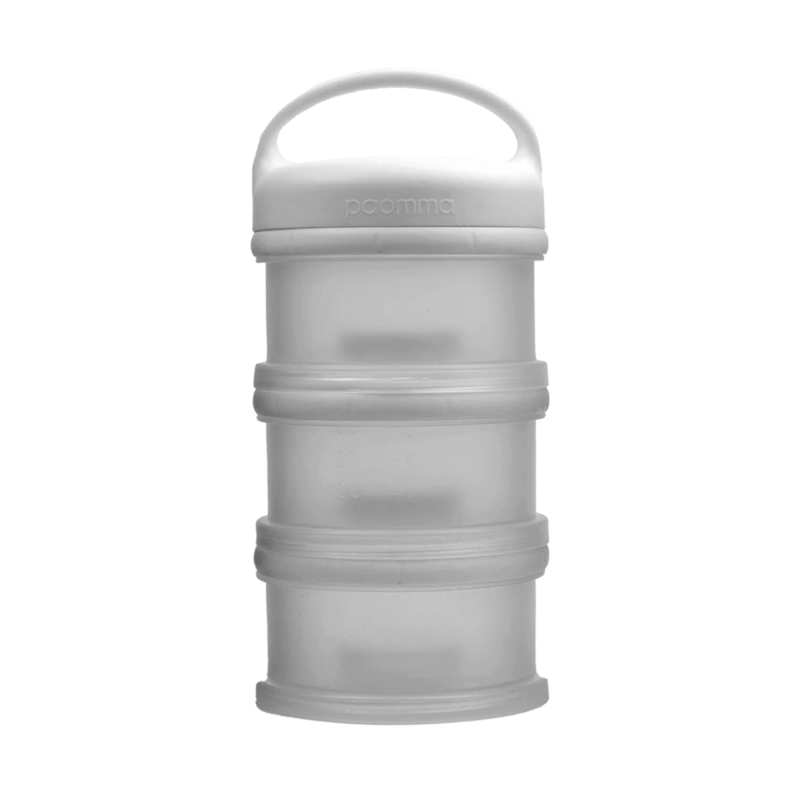 Контейнер для сухой молочной смеси и снеков Paomma цвет: light grey PMC 115