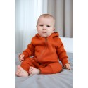 Комбинезон из футера с начесом Toucan 74 см цвет: кирпичный 1633-105