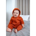 Комбинезон из футера с начесом Toucan 80 см цвет: кирпичный 1633-105