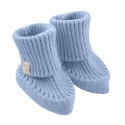 Пинетки детские вязаные Simple М 11 см цвет: васильковые 850-106