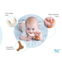Универсальный прорезыватель BUNNY TEETHER цвет: шоколадный