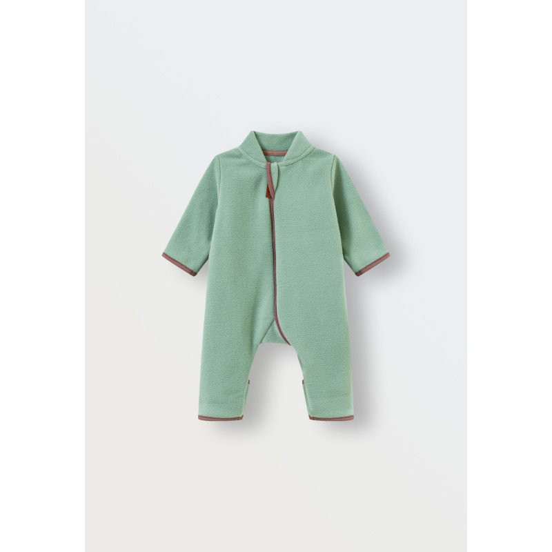 Флисовый комбинезон-поддева Cute 62-68 см цвет: базилик 1645-233