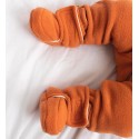 Пинетки из флиса Cute 0-3 месяца цвет: светлый кирпичный 2200-171