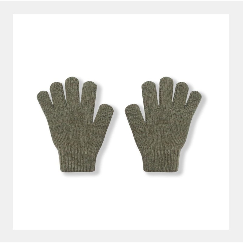 Перчатки детские вязаные М (2-4 года) цвет: светлый хаки 3590-119