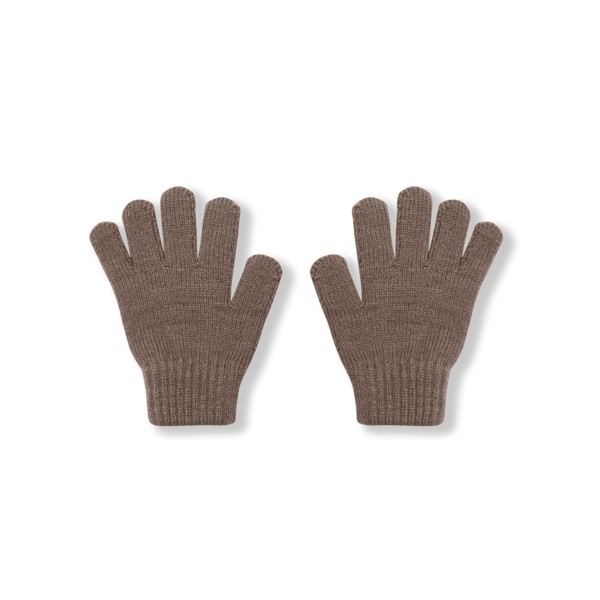 Перчатки детские вязаные S (1-2 года) цвет: кофе 3590-121
