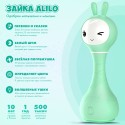 Интерактивная игрушка-погремушка Умный зайка alilo R1 c распознаванием цветов цвет: мятный 60348