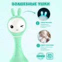 Интерактивная игрушка-погремушка Умный зайка alilo R1 c распознаванием цветов цвет: мятный 60348