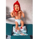 Эко-подгузники Offspring Newborn 2-4 кг 56 шт цвет: листочки