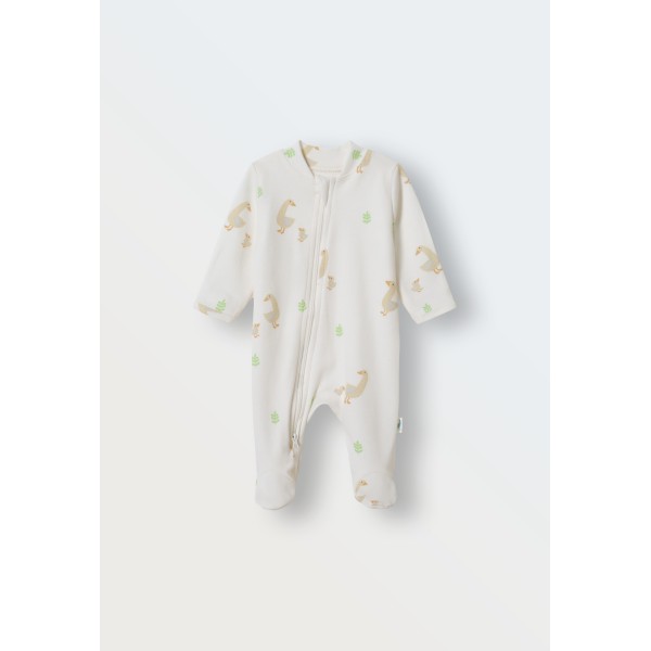 Слип на молнии 62 см цвет: гуси 1400-234