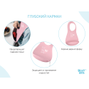 Мягкий нагрудник с карманом для крошек Roxy Kids цвет: розовый