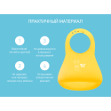 Мягкий нагрудник с карманом для крошек Roxy Kids цвет: желтый