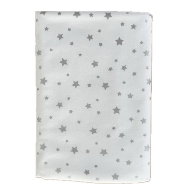 Непромокаемая многоразовая пеленка из ранфорса 60*90 см цвет: звездочки