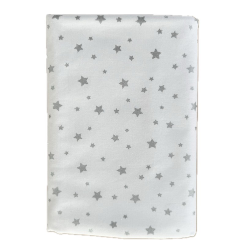Непромокаемая многоразовая пеленка из ранфорса 60*90 см цвет: звездочки