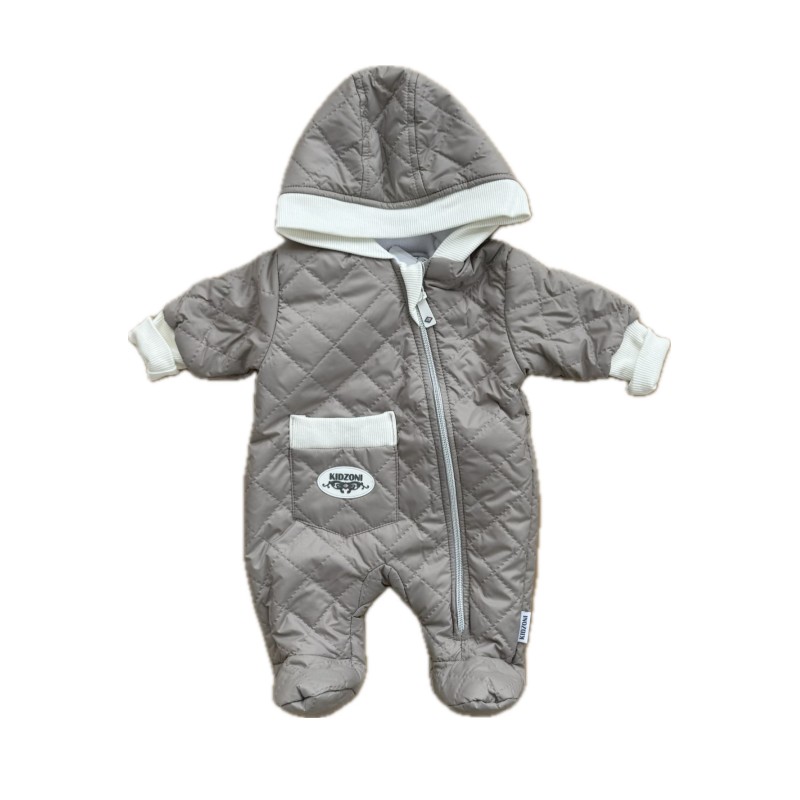 Комбинезон стеганный " Тоторо" 62 см цвет: коричневый 220-093-201-010