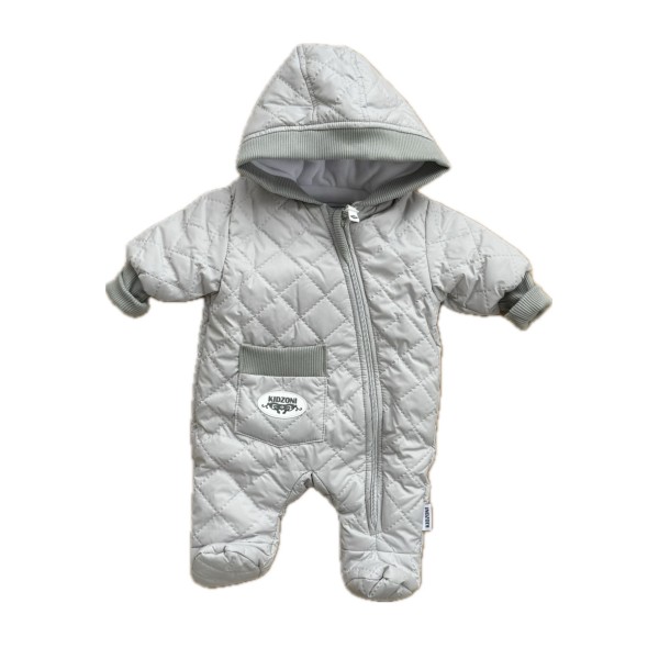 Комбинезон стеганный " Тоторо" 62 см цвет: светло-серый 220-093-201-021