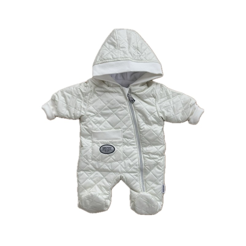 Комбинезон стеганный " Тоторо" 62 см цвет: молочный 220-093-201-042