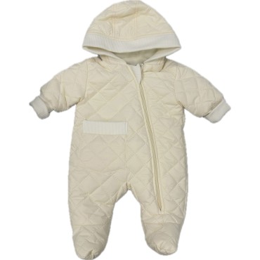 Комбинезон стеганный " Тоторо" 62 см цвет: молочный 220-093-201-042