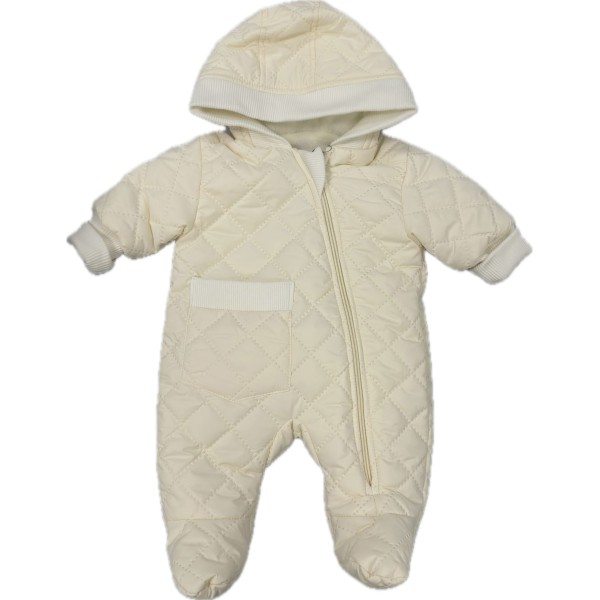 Комбинезон стеганный " Тоторо" 62 см цвет: молочный 220-093-201-042