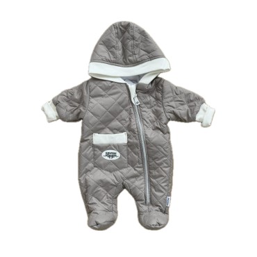 Комбинезон стеганный " Тоторо" 68 см цвет: коричневый 220-093-202-010