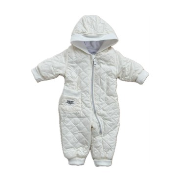 Комбинезон стеганный " Тоторо" 74 см цвет: молочный 220-093-203-04