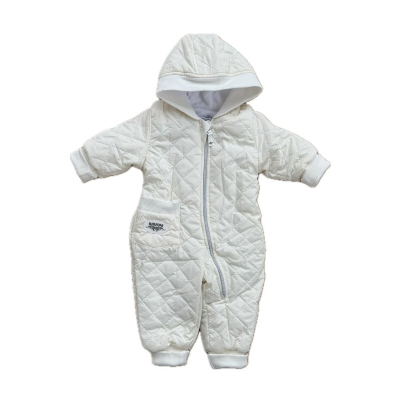 Комбинезон стеганный " Тоторо" 74 см цвет: молочный 220-093-203-04