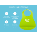 Мягкий нагрудник с карманом для крошек Roxy Kids цвет: зеленый