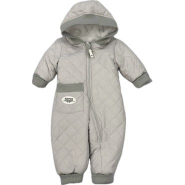 Комбинезон стеганный " Тоторо" 74 см цвет: светло-серый 220-093-203-06