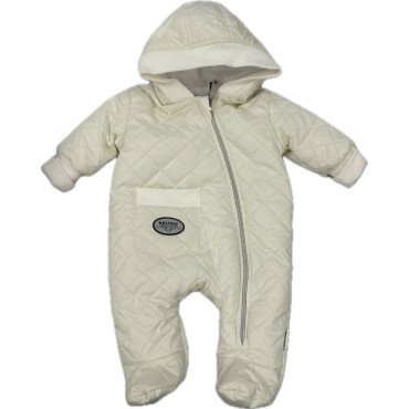 Комбинезон стеганный " Тоторо" 68 см цвет: молочный 220-093-202-04