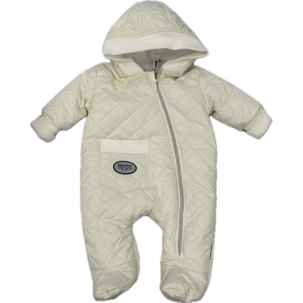 Комбинезон стеганный " Тоторо" 68 см цвет: молочный 220-093-202-04