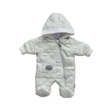 Комбинезон стеганный " Тоторо" 68 см цвет: молочный 220-093-202-04