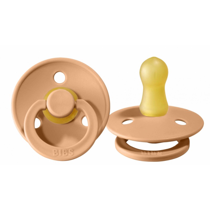 Cоска-пустышка BIBS Colour Latex 0-6 месяцев цвет: peach / персиковый