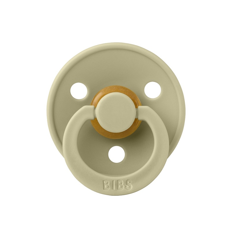 Cоска-пустышка BIBS Colour Latex 0-6 месяцев цвет: khaki
