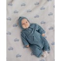Вязаный детский плед Машинки 80*120 см цвет: кремовый LW23-5003-013-80/120 Вязаный детский плед Машинки 80*120 см цвет: кремовый LW23-5003-013-80/120