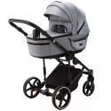 Коляска детская 2 в 1 Adamex Zico New Tip ткань цвет: серый TK-60