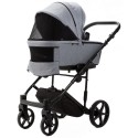 Коляска детская 2 в 1 Adamex Zico New Tip ткань цвет: серый TK-60