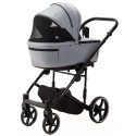 Коляска детская 2 в 1 Adamex Zico New Tip ткань цвет: серый TK-60