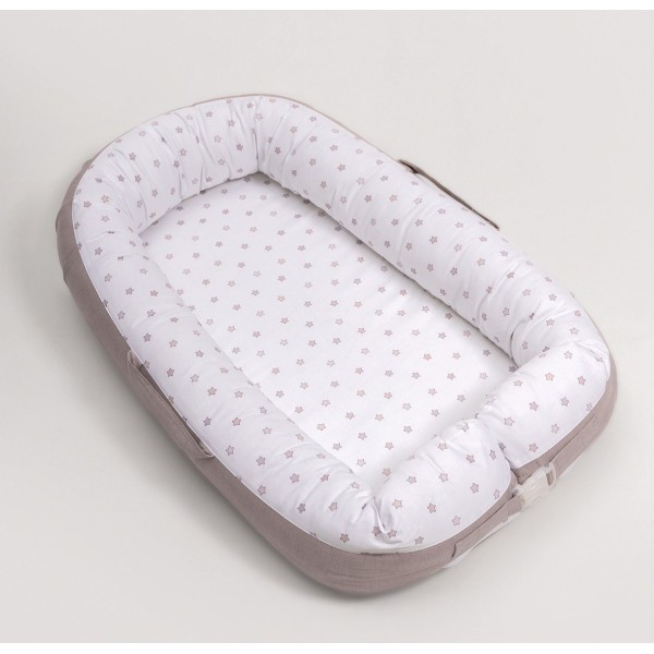 Кокон-гнездышко-колыбель для малыша Perina Soft Cotton цвет: мокко ГН-02.8