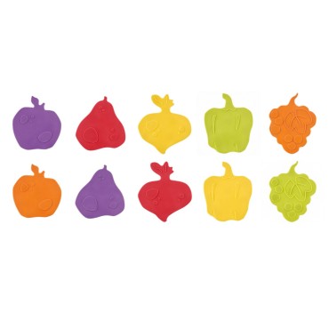 Антискользящие мини-коврики для ванны "FRESH MIX" 10 шт RBM-10-FM