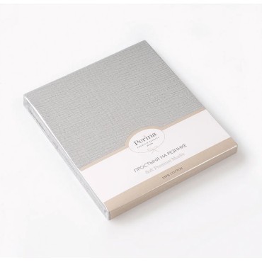 Простыня на резинке детская Muslin 120*60 см цвет: шалфей ПР-М.120.1.22