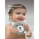 Губка-мочалка для купания мягкая Серый котик RBS-007
